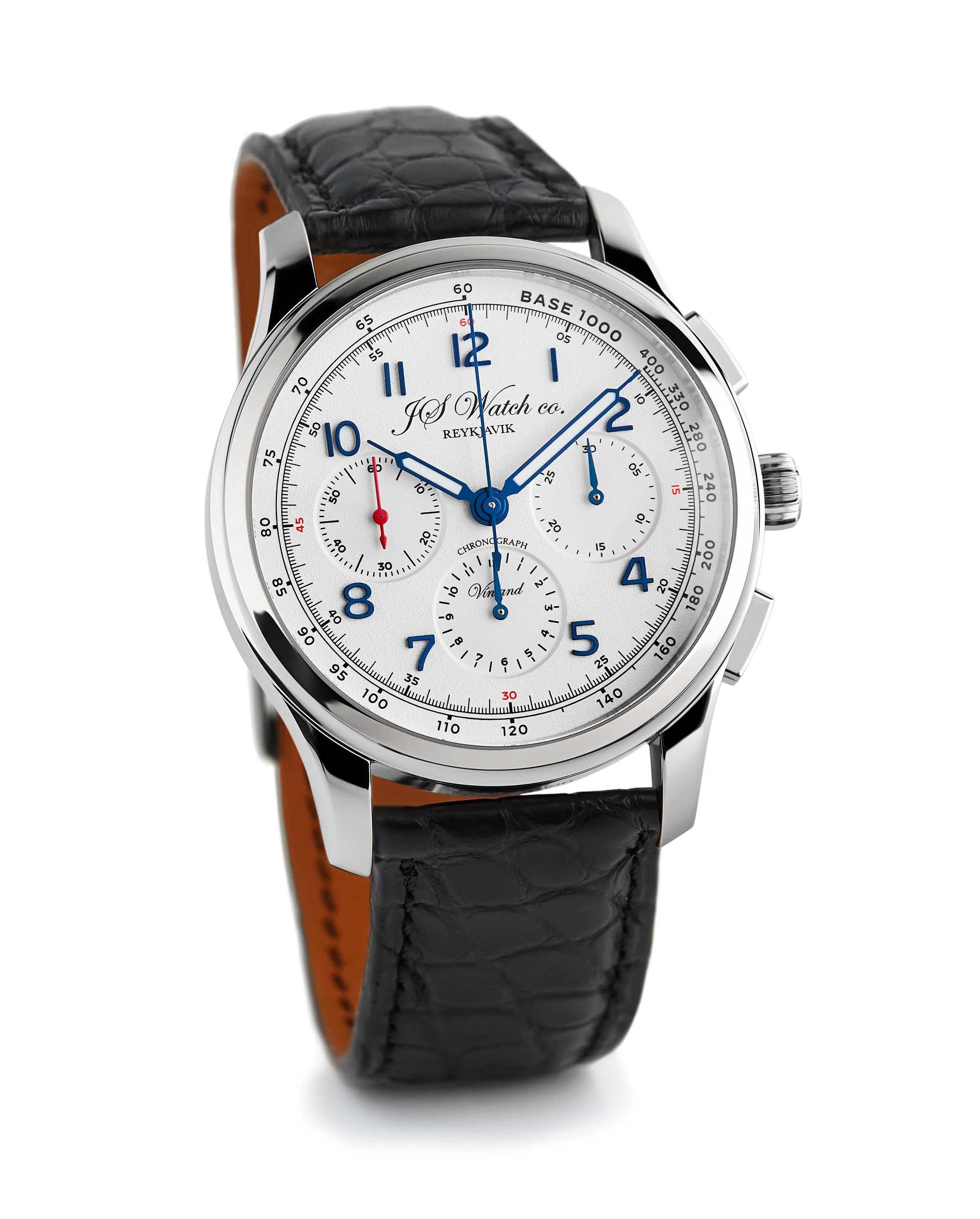 JS Watch Company Reykjavik — Vínland Chronograph Tachymeter - White